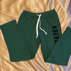 Men’s small, Green Abercrombie sweatpants.